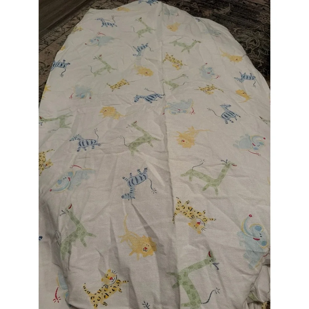Pottery Barn Kids Jungle Friends Fitted Crib Sheet